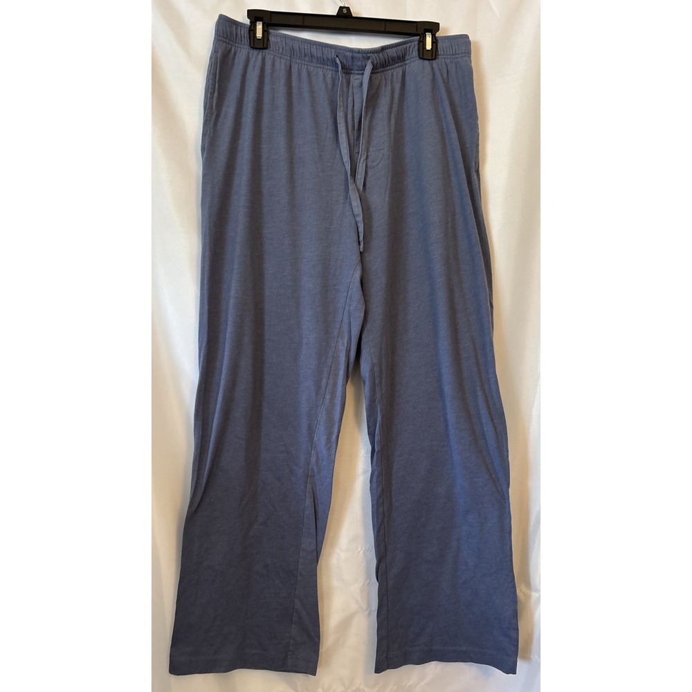 Croft & Barrow Mens Blue Lounge Pants Pajamas Elastic Drawstring Waist  M